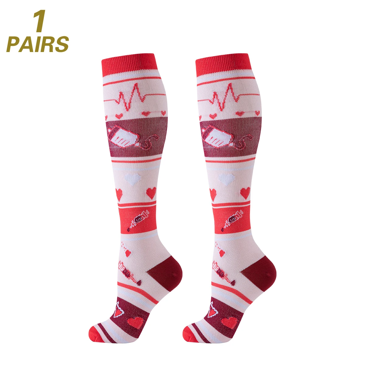 6 أزواج من الجوارب الضاغطة للممرضات، جوارب ضغط للطبيب، جوارب رياضية للسيدات والنساء للجري #6