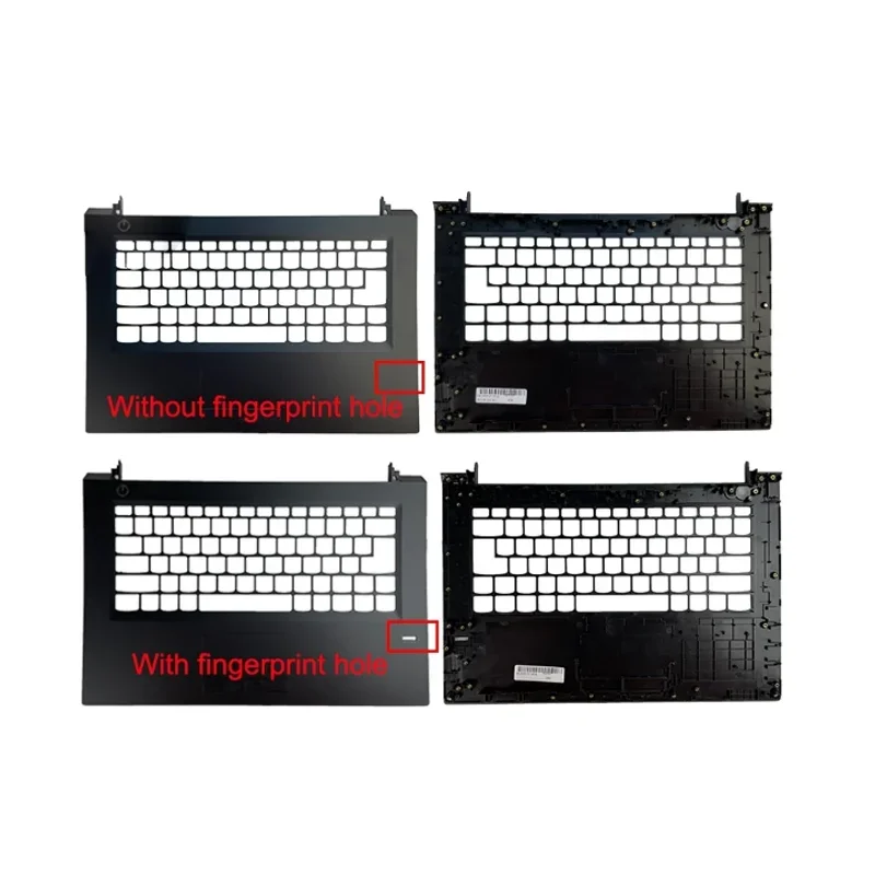 Caso superior teclado moldura capa para Lenovo, Palmrest com furo de impressão digital, C Shell, V310-14ISK, 3FLV6TALV00 FP, novo