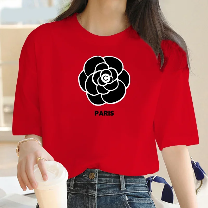 2024 wiosenny nowa drukowana damski T-shirt Street Y2KT T-shirt letni wzór moda damska T-shirt damski T-shi