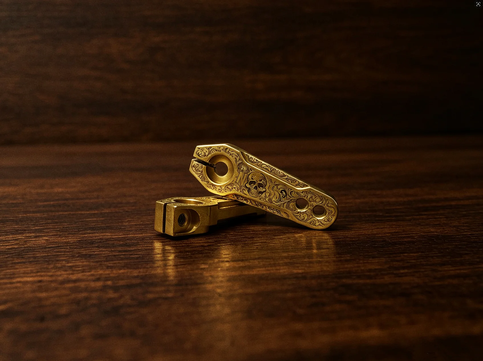 NSPEED Titanium Alloy TC4 25t 24mm Gold Plated Steering Arm Servo Horn For 1/10 Rc Crawler - view 6