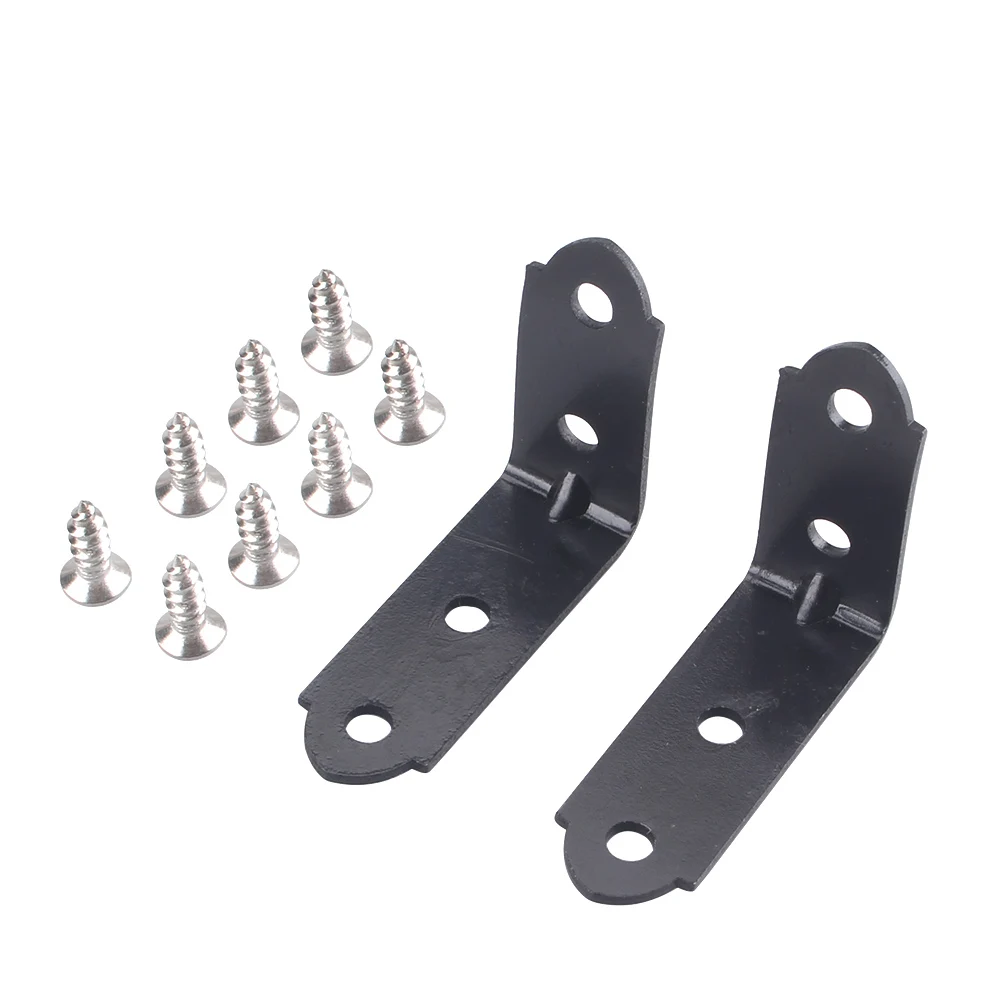 1Pair Glove Box Hinge LID Snapped Repair Kit For Audi A3 A4 S4 B6 B7 2001-2008 2 Hinge Brackets + 8x Screws 