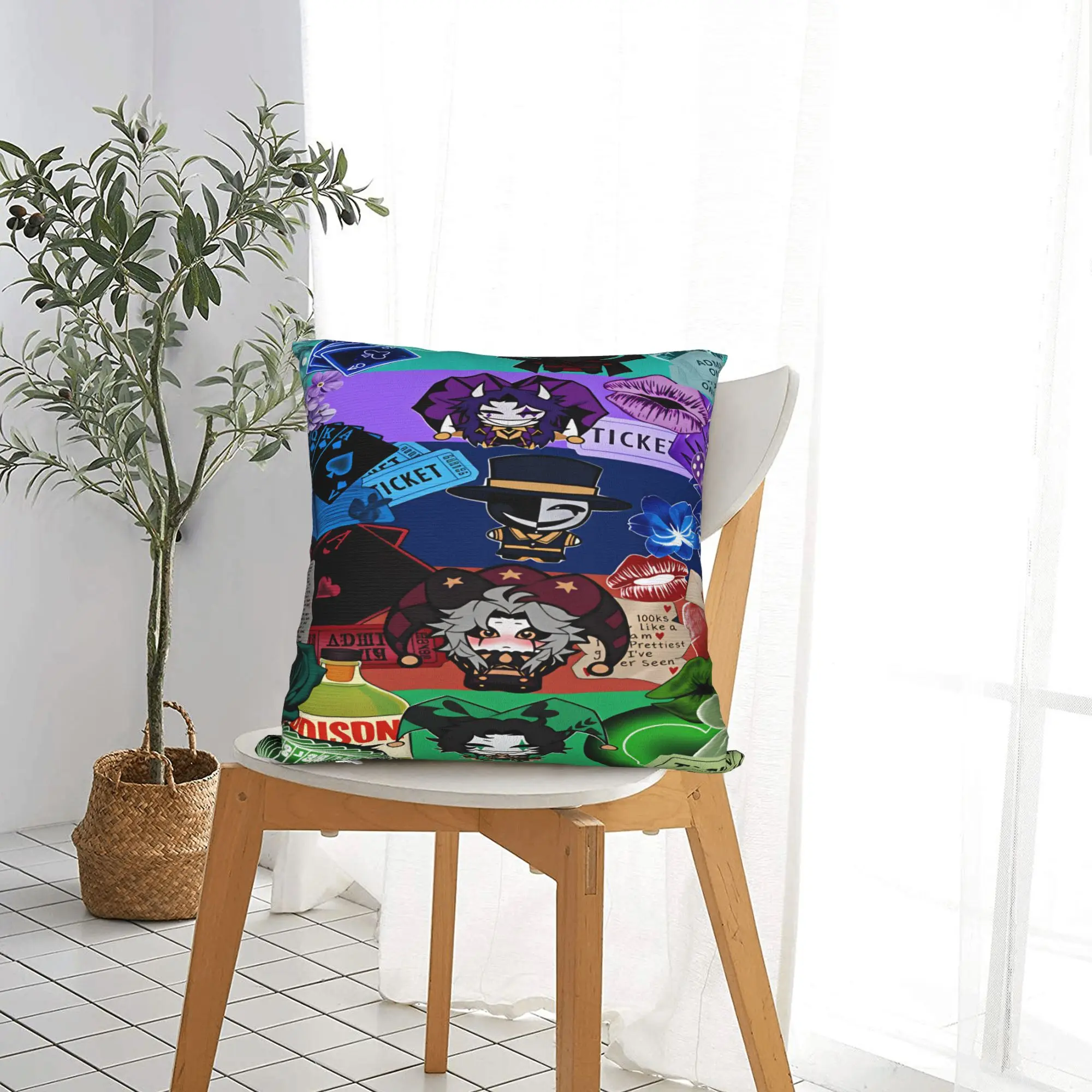 The Freak Circus  Pillow Case  Soft Pillow Cover Retro Trendy Pillowcases For Living Room Chair
