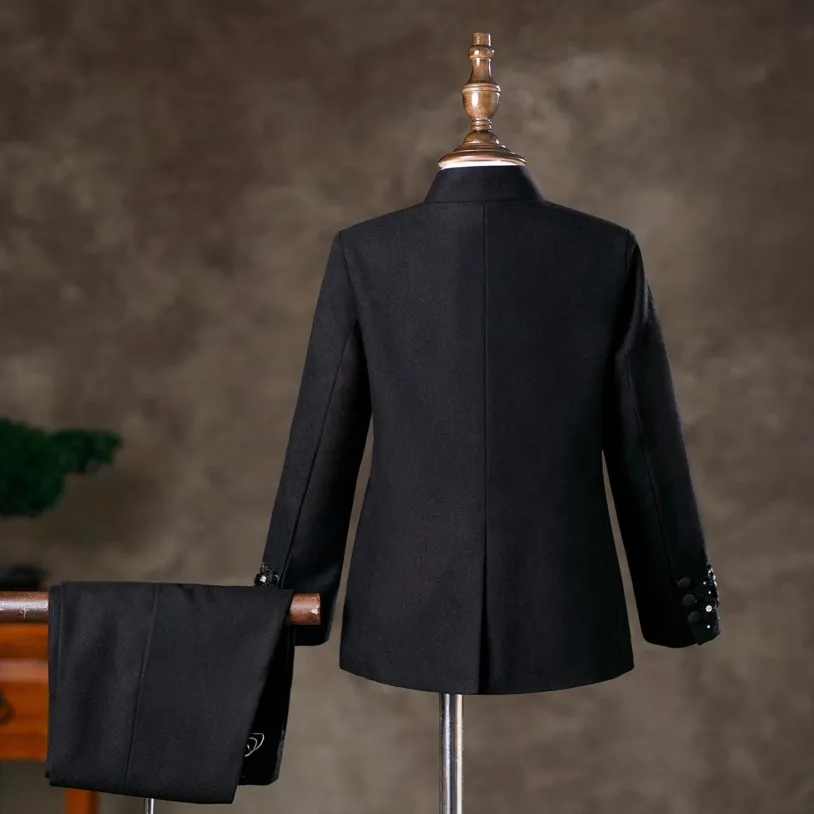 Neue Kinderanzüge für Hochzeit, Geburtstag, Party, Host-Klavier führt einen Spaziergang auf, Show, Smoking, Jungen-Blazer-Sets A4776 – Detail 3