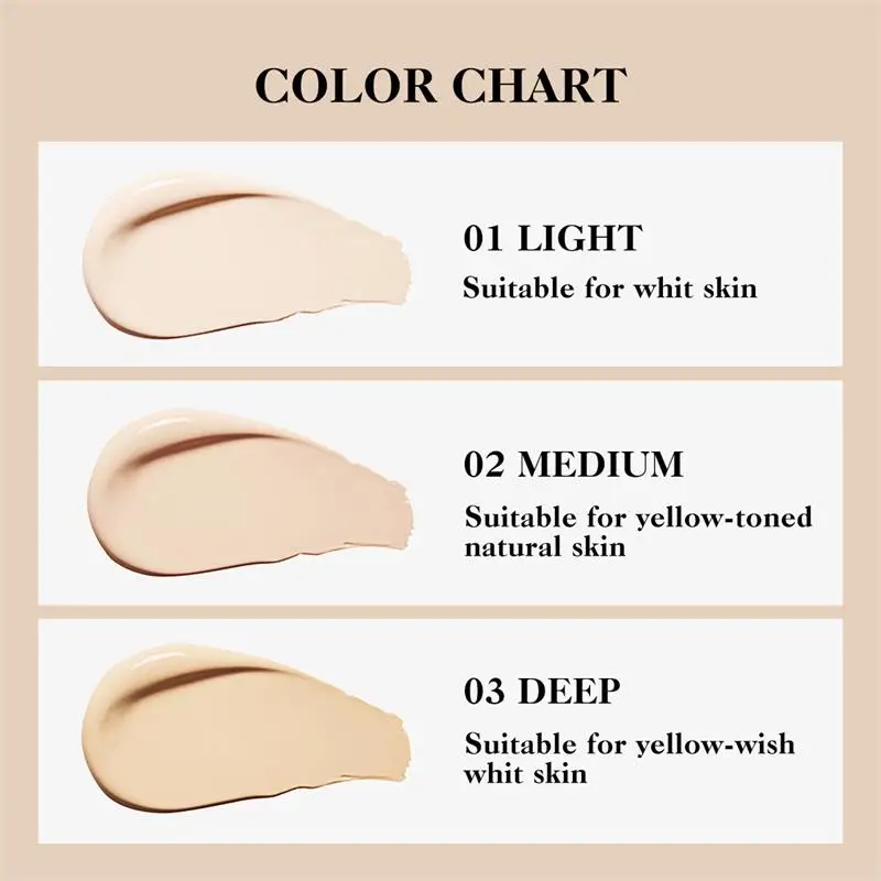 7 Colors Matte Cream Concealer Stick Light Dark Moisturizing Liquid Foundation Face Cover Acne Eye Dark Circle Modify Skin Tone