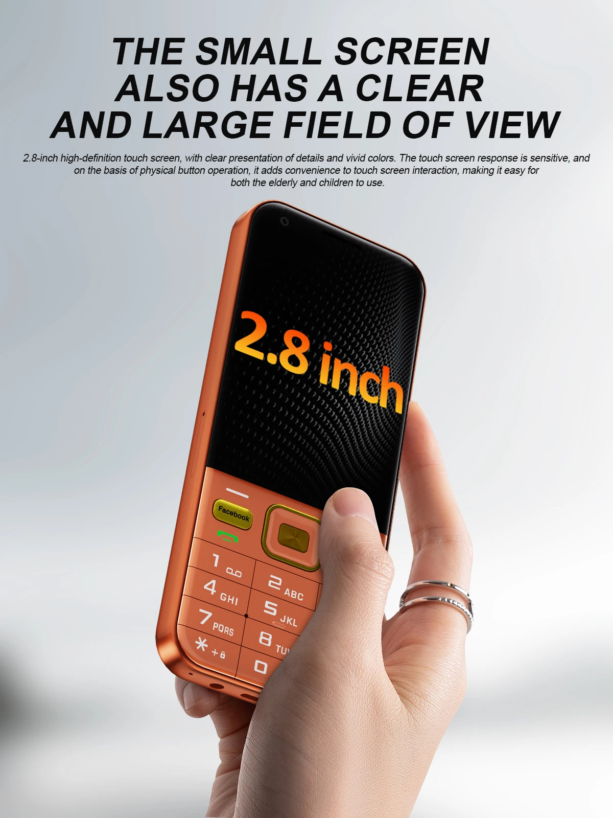 SERVO F6 Ultra Unlocked 4G LTE Button Android Smartphone 2.8" Screen Dual SIM GPS Bluetooth Torch Play Store Backup Mobile Phone