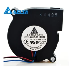BUB0512HB Double Ball Bearing Fan Blower Cooling Fan 5015 Centrifugal Fan for Delta