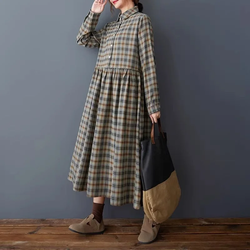 Korean Loose Retro Plaid Shirt - огляд і ціна Flannel Shirt Lined