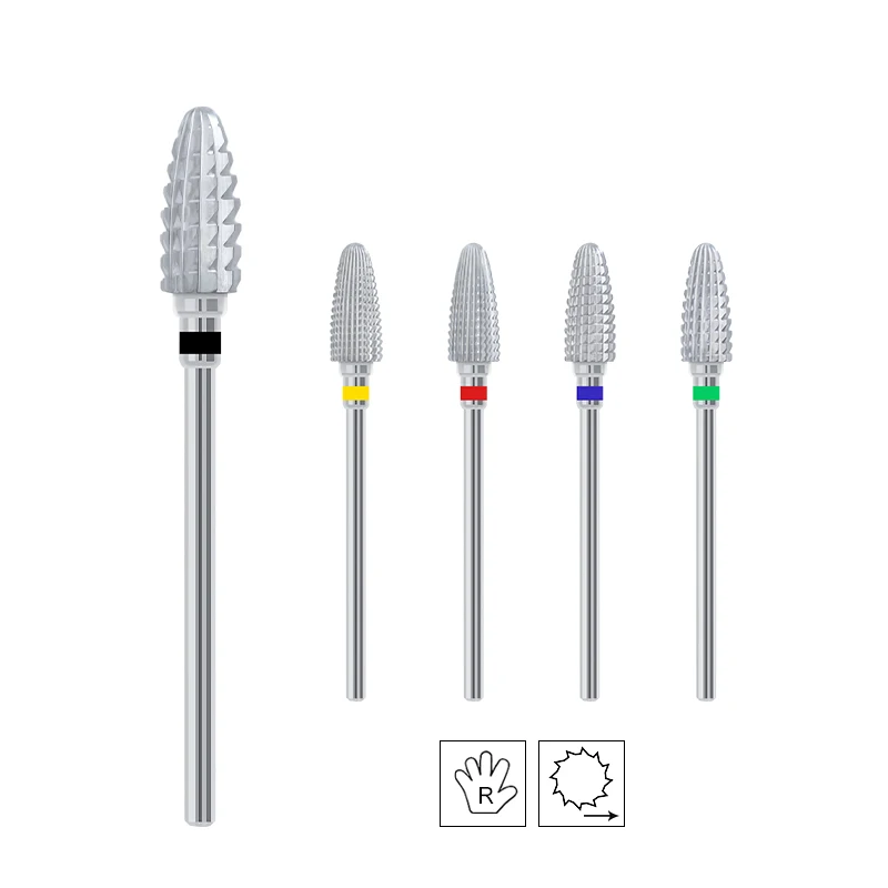 Grote Kegel Frees Nagelboren Wolfraamcarbide Gel Verwijderen Polijsten Slijpgereedschap Manicure Diy Accessoires 3/32"