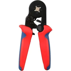 Ferrule Crimper Plier (AWG23-7), Self-adjustable Ratchet Crimping Tool for Wire Ferrules Connectors Pin Cable End Sleeves