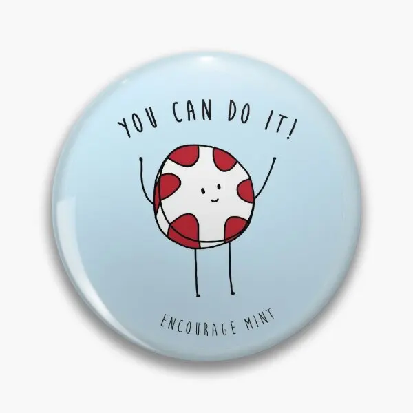 Encourage Mint  Soft Button Pin Clothes Metal Cartoon Badge Jewelry Gift Cute Decor Lapel Pin Creative Collar Brooch Fashion