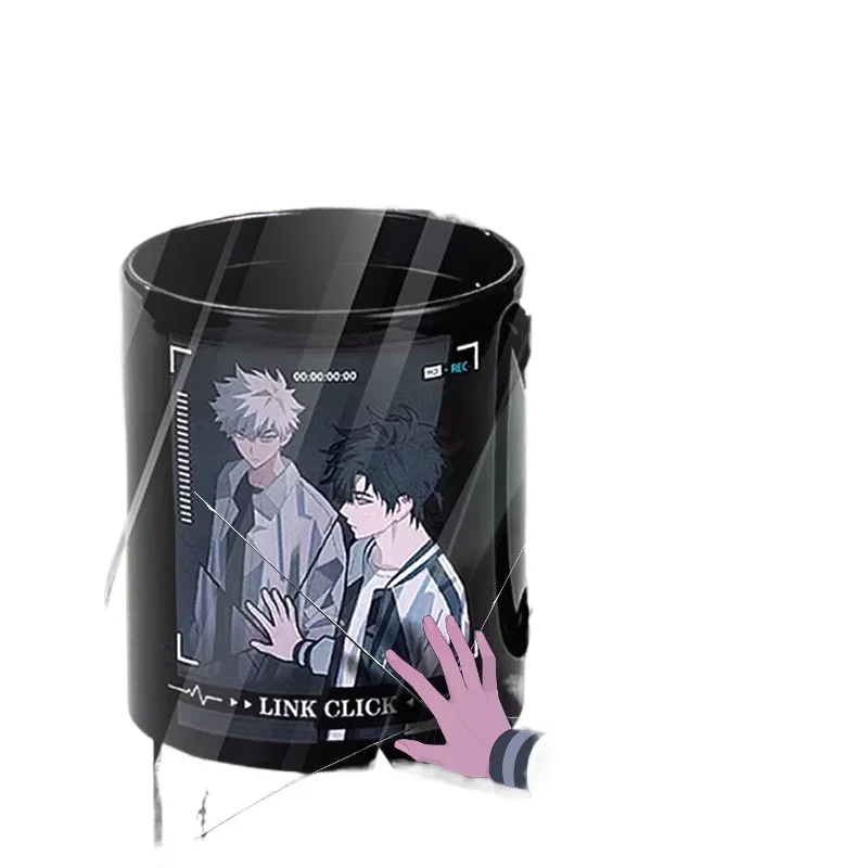 Anime Link Click Cheng Xiaoshi Charles Lu Guang Lucas Mugs Color Changing Coffee Milk Ceramic cup Gift for Friends