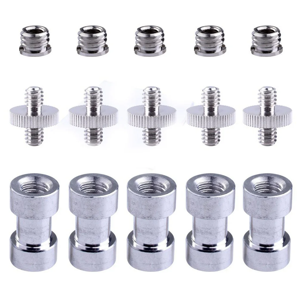 

18pcs 1/4 Inch 3/8 Inch Tripod Mount Screw Adapter For Camera Stand Studio Lighting Umbrella Holder Swivel Spigot Converter Rig