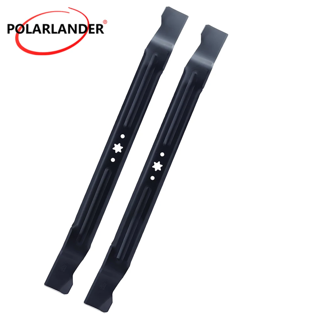 2Pcs 942‑04385 Mulching Lawn Mower Blades Replace 742‑04385 Fit For Troy‑Bilt TB30R Craftsman R105 Cub Cadet CC30 Series