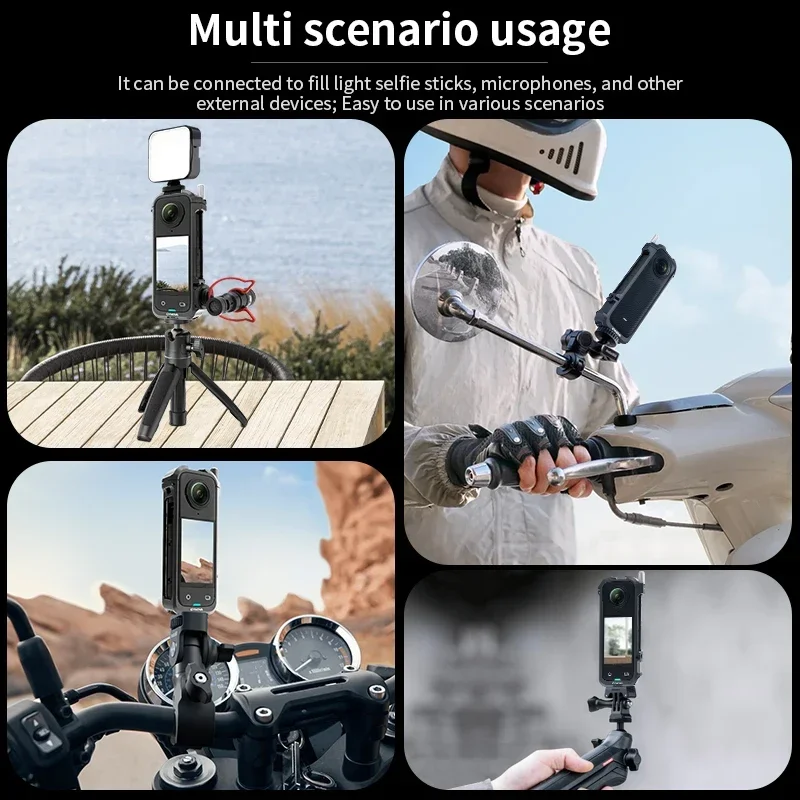 

2025 High Quality Sports Camera Video Metal Rabbit Cage Camera Protective Frame For Insta360 X4
