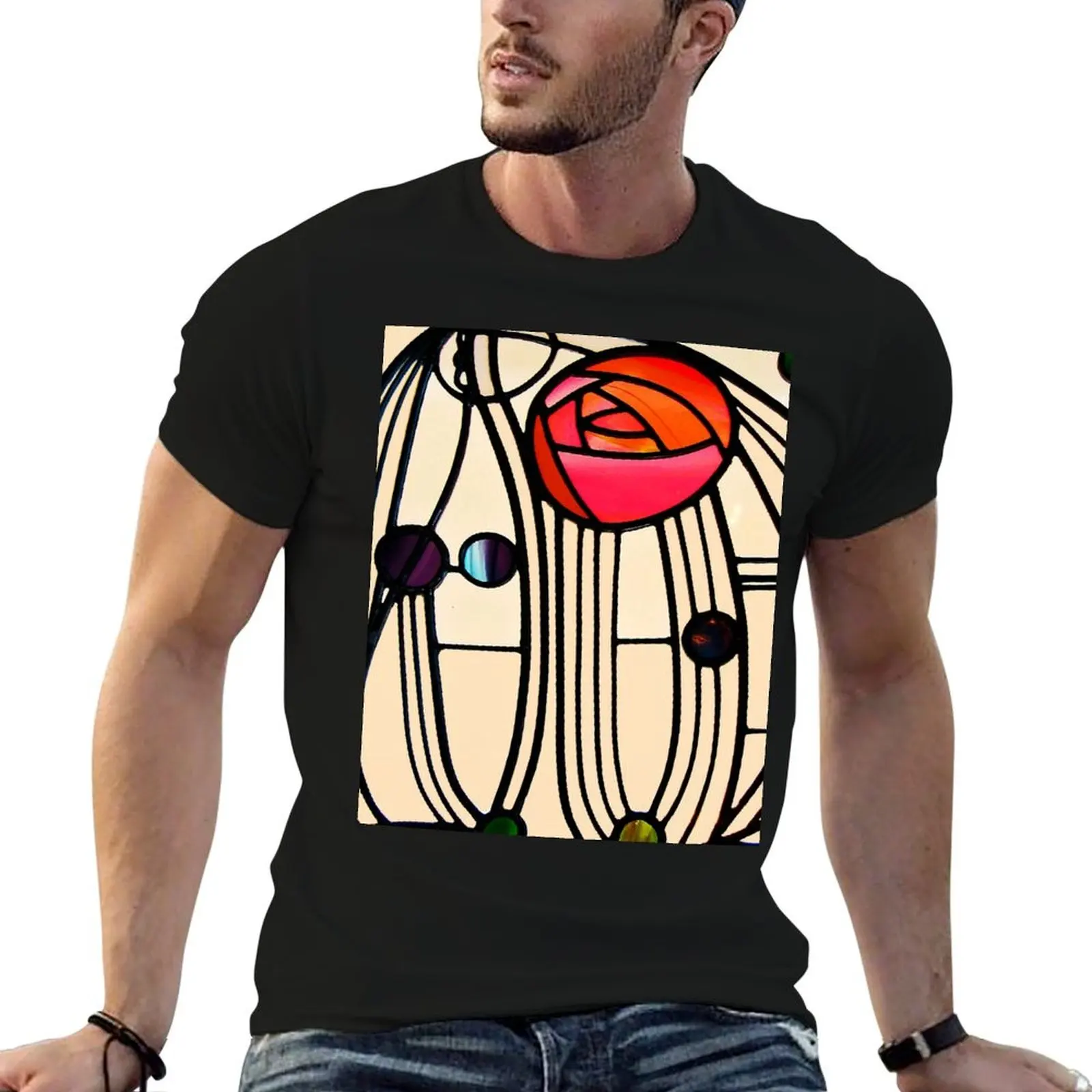 Charles Rennie Mackintosh - Window T-Shirt anime boys whites summer tops mens t shirts casual stylish