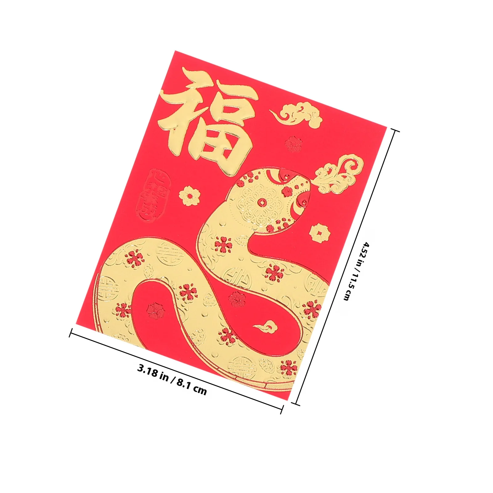 36Pcs Chinese Red Envelopes Year of The Snake Traditional Paper Packets for Lunar New Year Spring Festival Money Envelopes