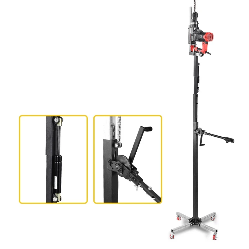 Electric Hammer Lift Stand Hydraulic Telescopic Reinforced Bracket Ceiling Drilling Support Rod Impact Drill, Anchor Rod Dri view 5