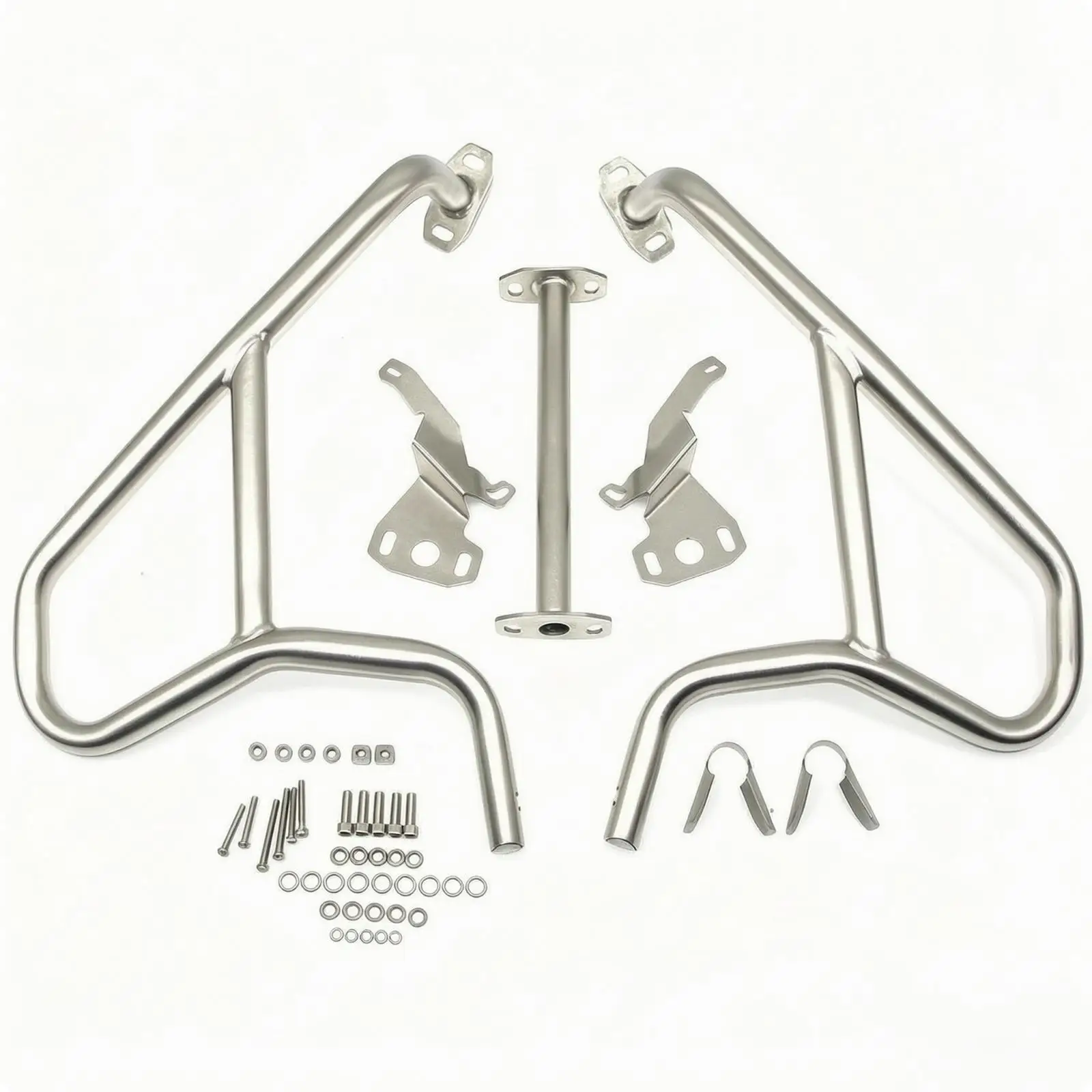 Motorcycle Brand R1200GS LC Impact Bar Model-Specific Engine Impact Bar Silver for Road Travel Riders, Expedition Travel,