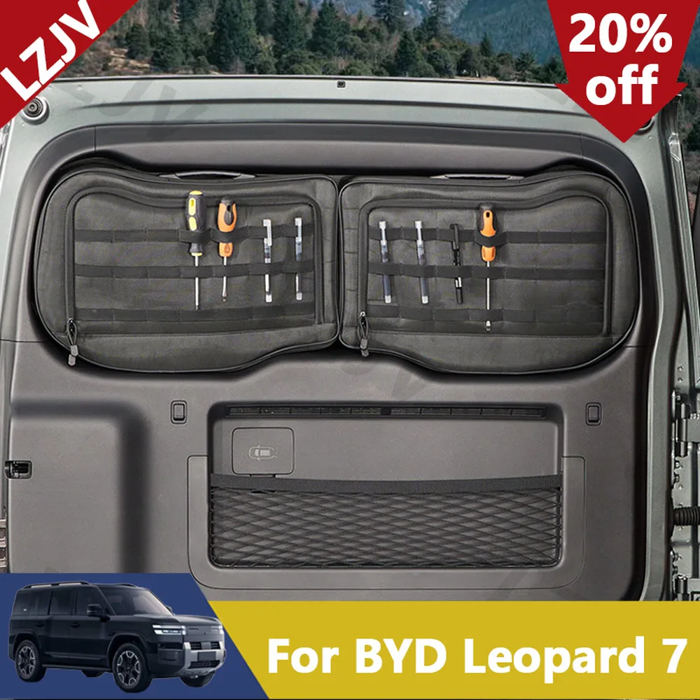 New Oxford Cloth Storage Bag For Tailgate For BYD Leopard 7/Titanium 7/Super 7 Interior Accessories C-pillar Side Window Storage