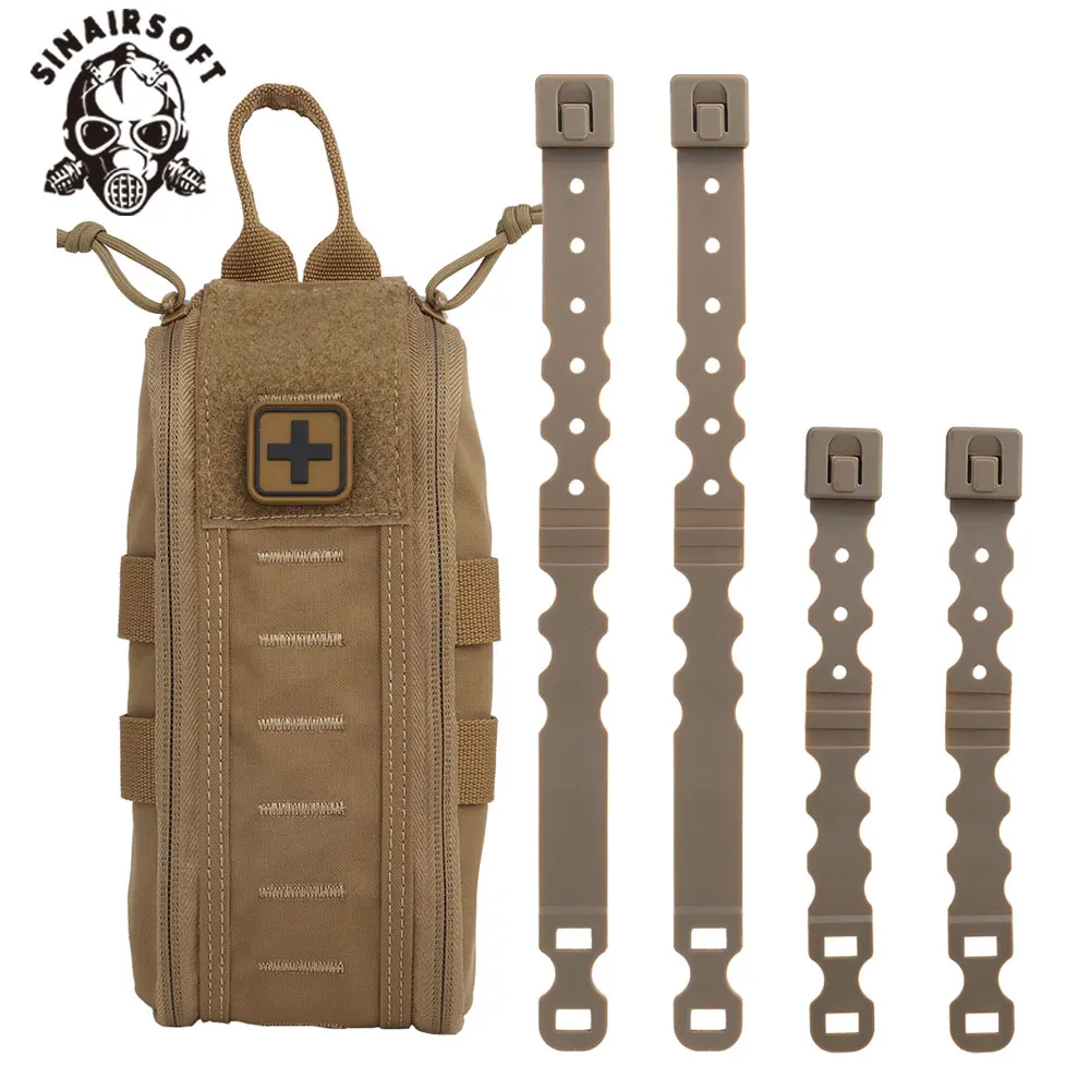 

SINAIRSOFT Rapid Deployment IFAK Pouch Empty Tactical First Aid Bag with MOLLE Clip & YKK Zipper for Emergency Camping Hiking