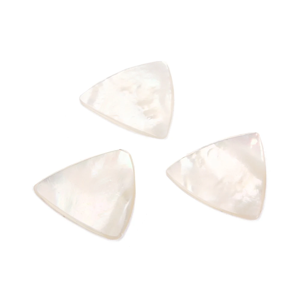 

White Abalone Guitar Picks Natural Shell Ultra-Thin Comfortable Guitar Plectrums Bright Tone Acoustic Electric Bass