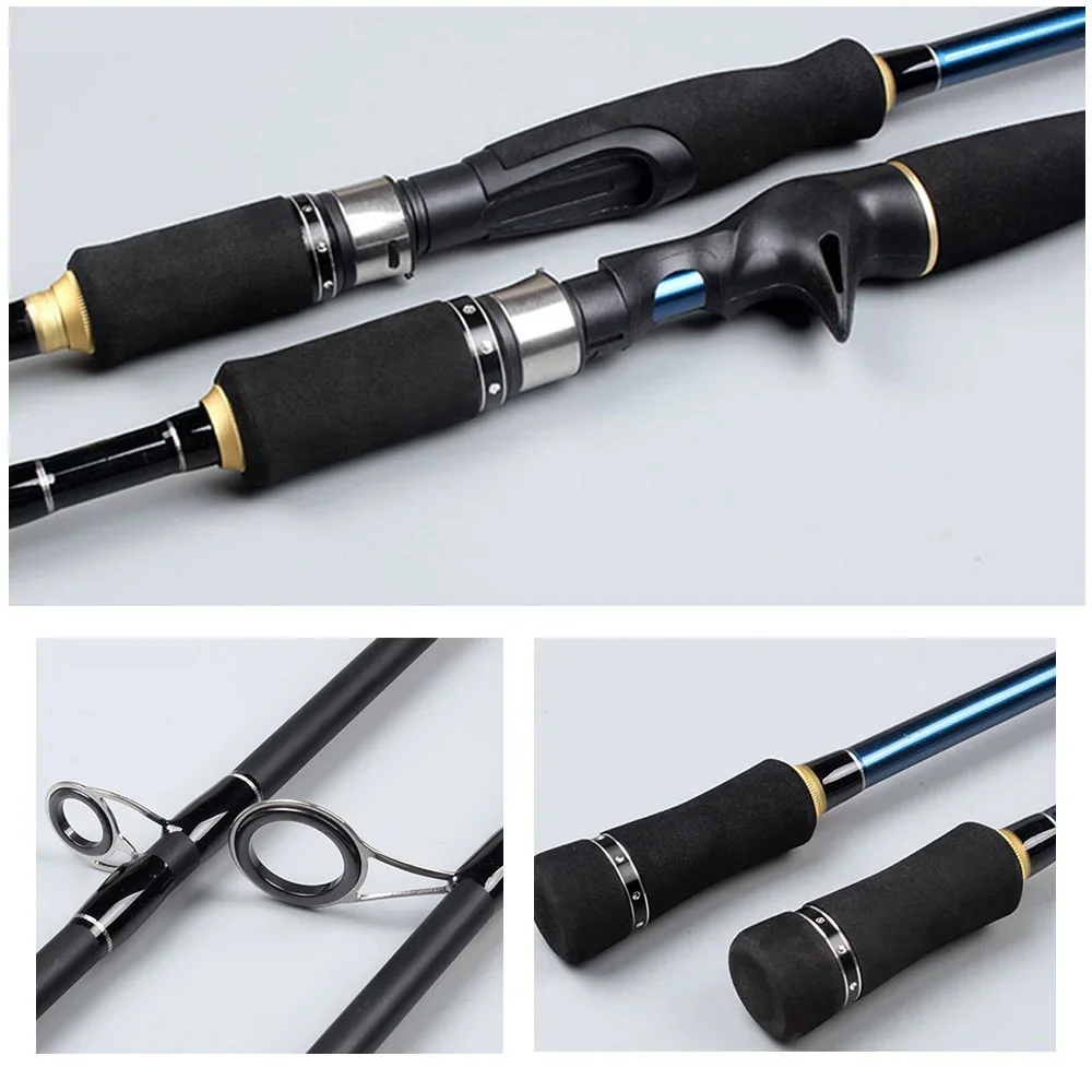 Goture M+ML Double Tips Spinning Casting Carbon Fiber Fishing Rod 1.8m 2.1m 2.4m Lure Rod For Saltwater Freshwater