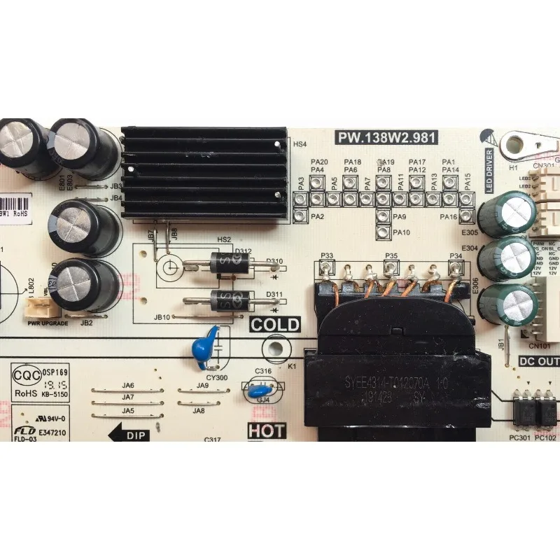 original-disassembly-suitable-for-xiaomi-l65m5-4x-lcd-tv-power-board-pw138w2981-60101-03393