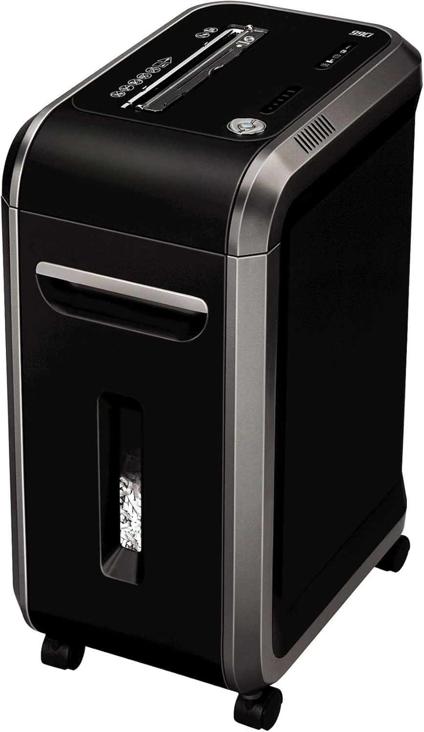 ‎Powershred 99Ci 18-Sheet 100% Jam-Proof Heavy Duty Crosscut Paper Shredder Machine for Office and Home, Black/Gray 322