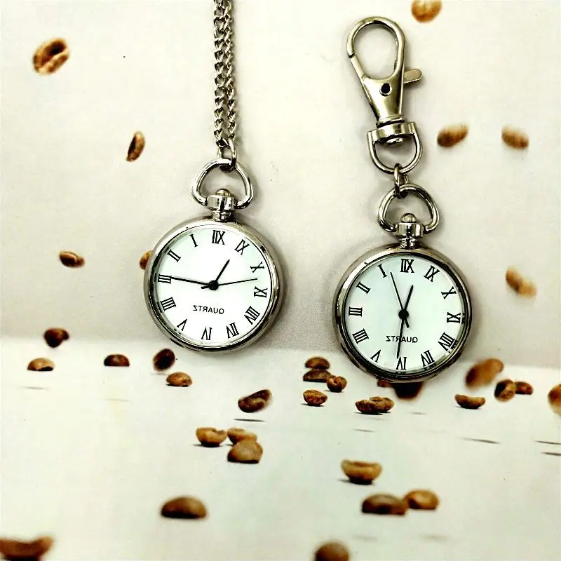 Reloj de bolsillo con cordón de moda, reloj de cara romana, reloj de dibujos animados de una cara, productos extranjeros superventas