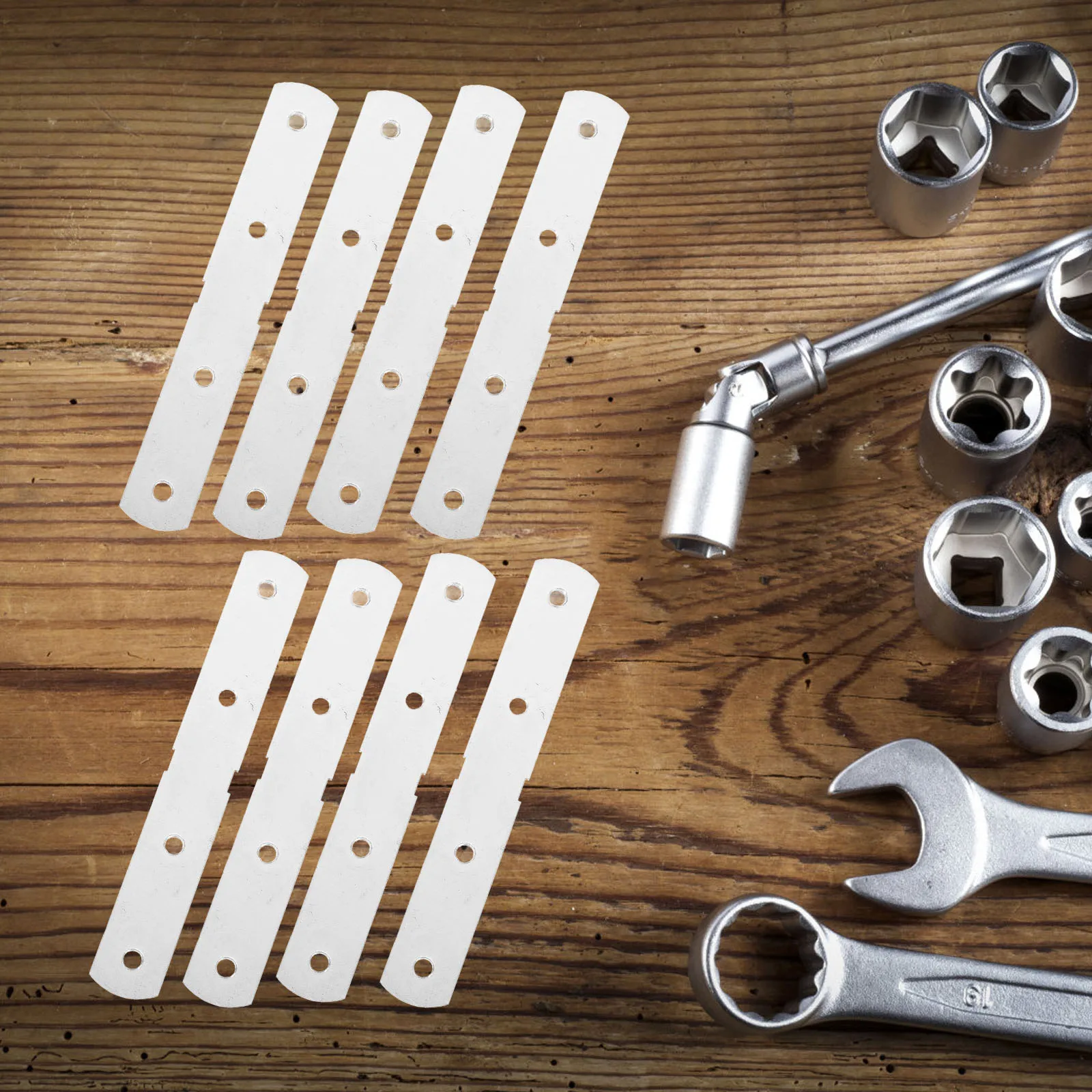 

10pcs Stainless Steel Corner Braces For Wood Flat Metal Plates With Holes Lightbox Corner Connectors Heavy Duty Brackets