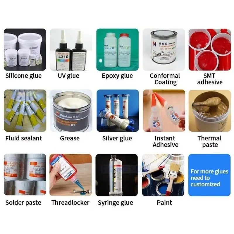 300 مللي FIP RTV TIM Smt التلقائي سطح المكتب موزع الغراء سيليكون تسرب الغراء آلة توزيع روبوت
