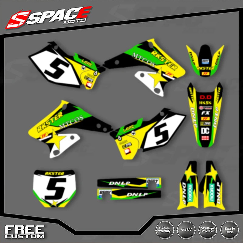 

SPACE For SUKUZI RMZ250 2004 2005 2006 Custom Motorcycle Graphics Background Decals Stickers Kits 001
