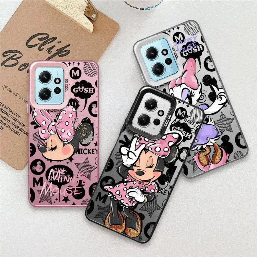 Disney Mickey Minnie Mouse Phone Case for Xiaomi Redmi Note 11 Pro 5G 12S 11S 12 13 11 Pro Plus 10S 10 Pro 13 5G Coque Cover