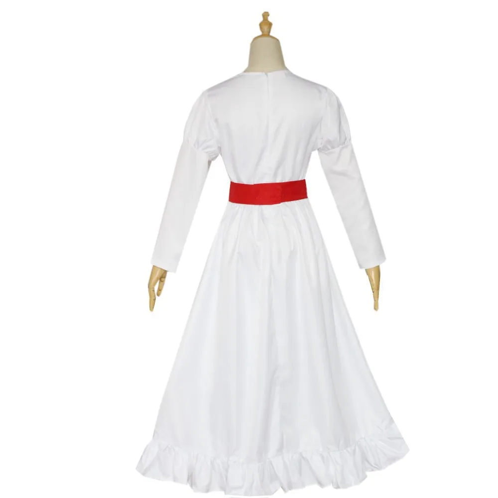 Movie Conjing Doll Annabelle Dresses Cosplay Carnival Party Costumes Wig Suit Dress Up Female Child Adult Uniform Suit