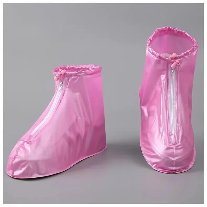 1 Paar Silikon-Schuhschoner, Regenstiefel für drinnen und draußen, wasserdichter Schuhüberzug für Männer und Frauen, regnerischer, wiederverwendbarer Outdoor-Schuhüberzug – Detail 13