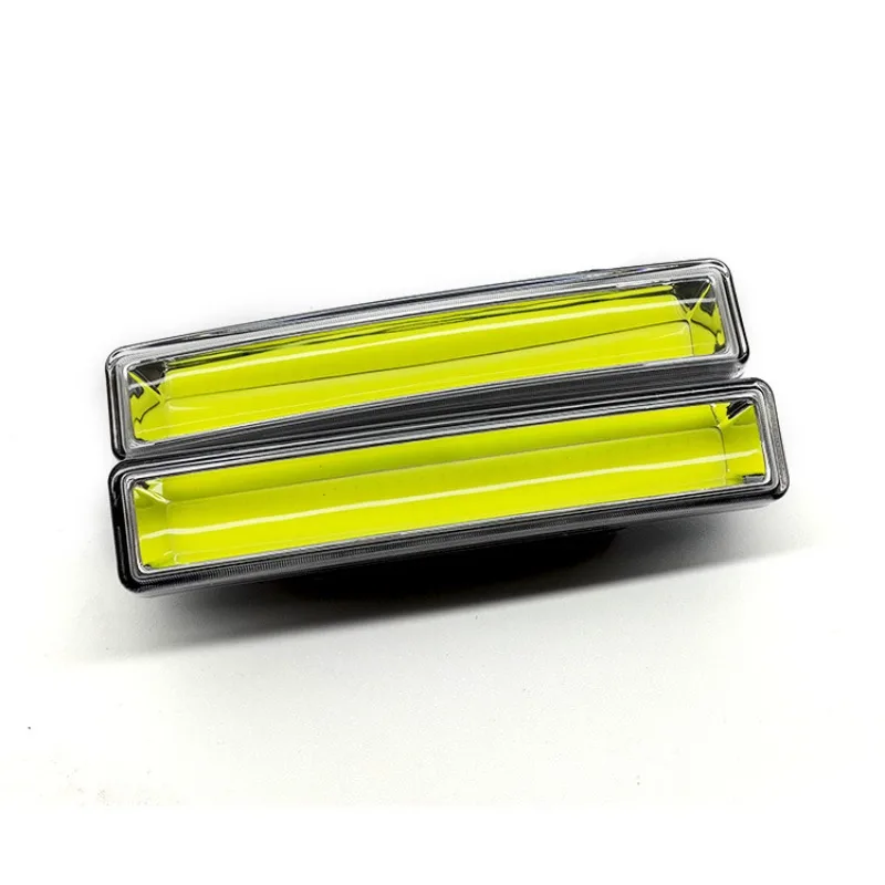 2Pcs Auto Daylight Super Bright DRL COB Waterproof Fog Lamp High-brightness LED Daytime Running Light w/ On/Off Function Driving