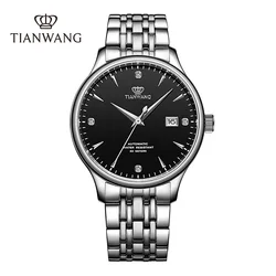 TIAN WANG Mens Watch Business Mechanical Watches For Men Automatic Movement Men's Wristwatch Classic Calendar Male Clock 오토매틱시계