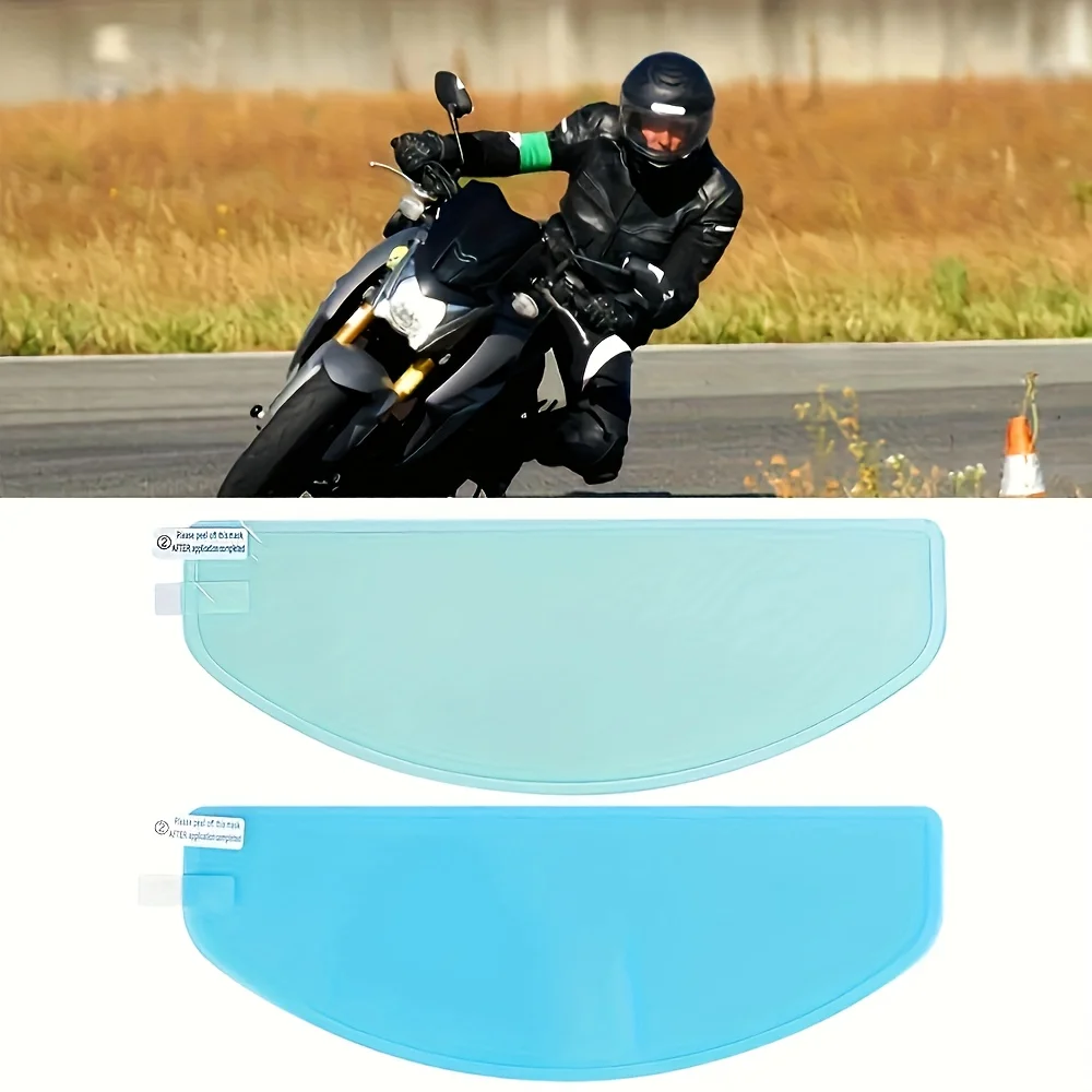 Motorcycle Helmet Clear Anti-Fog Rainproof Film Helmet Lens Durable Nano Coating Sticker Moto Safety Driving Helmet Accessories image 2