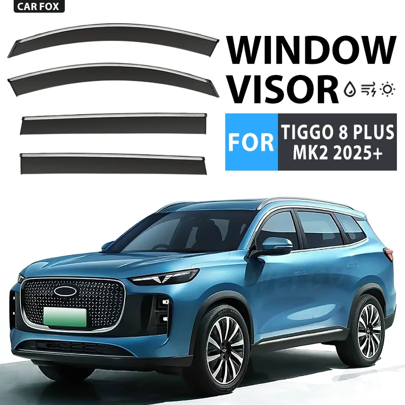 

For Chery TIGGO 8 PLUS 2020-2025 Car Window Visor Awning Shelters Windshield Side Window Rain Sun Shade Accessories Car Styling
