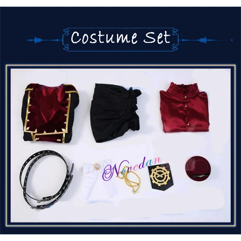 qq38Ensemble Stars Valkyrie Enstars Nito Nazuna مسرح موحد شعر مستعار تأثيري حلي أنيمي كرنفال حفلة الهالوين البدلة #3