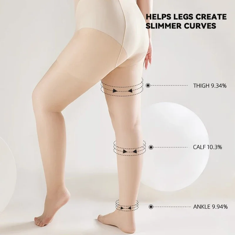 15d fino tamanho grande collants para mulher cintura alta anti-gancho rasgo resistente elástico meia-calça de náilon plus size senhora meias