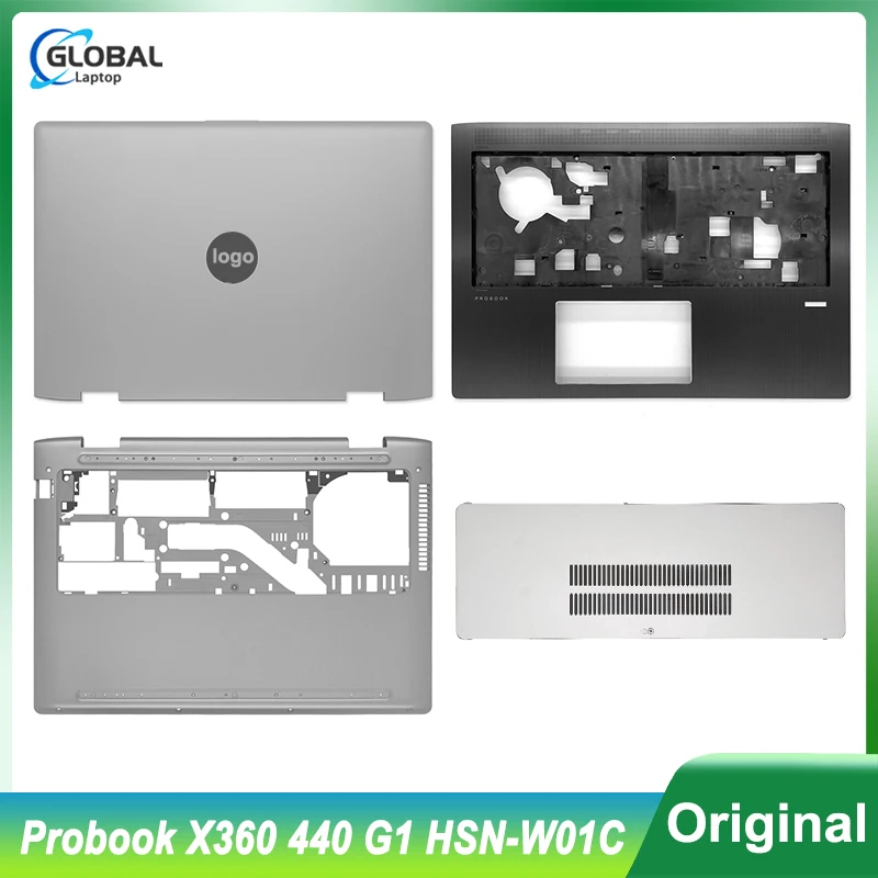 

NEW Laptop For for HP Probook X360 440 G1 HSN-W01C LCD Back Cover Palmrest Bottom Case Door Cover Top Lid Upper Shell L28408-001