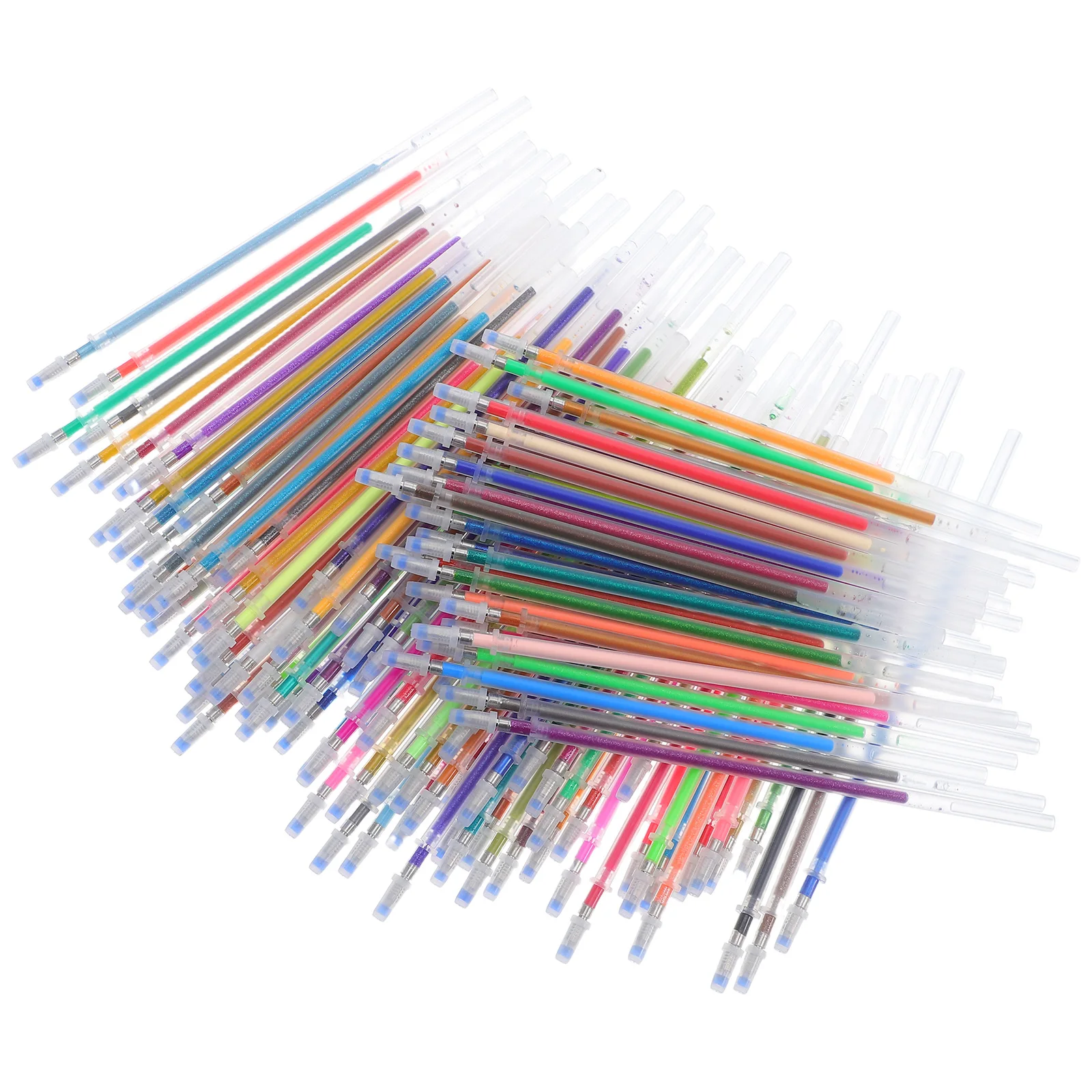 

120 Pcs Neon Lights Gel Refill Scrapbook Plastic Drawing Pastel Pen Replacements