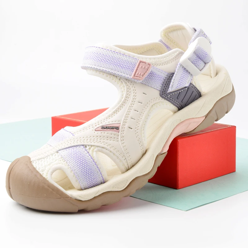 New Men's and Women's Shoes Summer Outdoor Student Sandals Anti Slip Soft Bottom Sneakers Flat Bottom Breathable Beach Sandals image 4