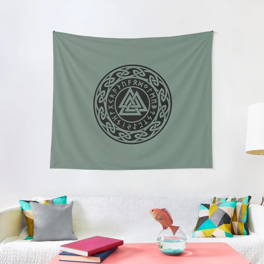 

Valknut Odin Symbol Celtic Norse Viking Rune Nordic Tapestry Bedroom Decoration Outdoor Decoration Tapestry