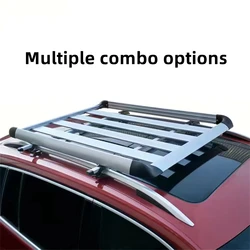 100cm*90cm Rooftop Cargo Carrier Universal Car Roof Rack Basket Carrier for Car Camping, Road Trips, and Outdoor Adventures