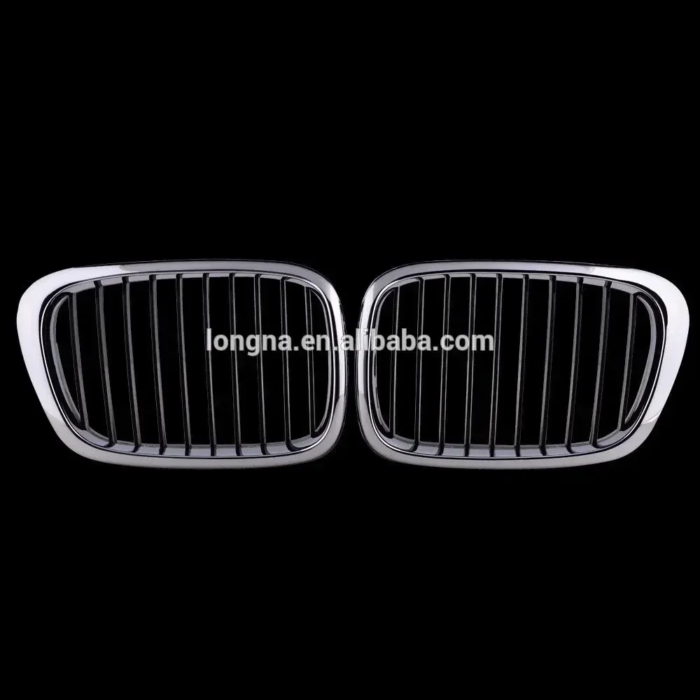 

New！ For BMW E39 525 528 530 535 M5 1999-2003 Chrome Electroplated Frame Front Kidney Grille Grilles