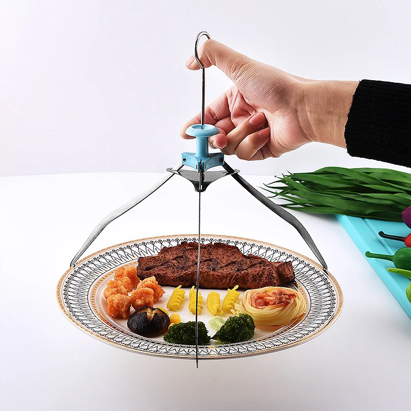 

Stainless Steel Non-Slip Hot Dish Plate Bowl Clip, Pots Gripper, Crockery Holder, Clamp Tongs, Claw Folder, Kitchen Tools