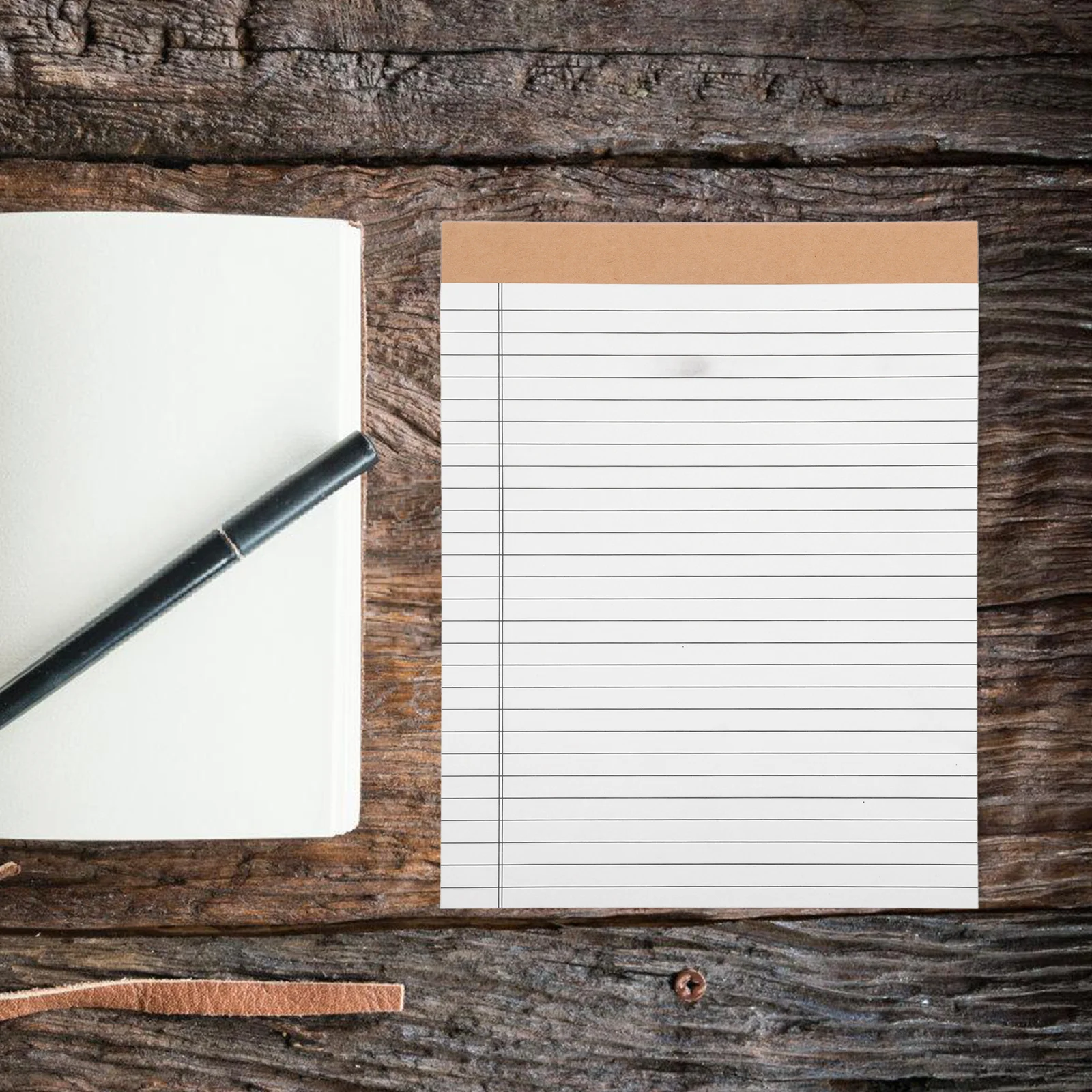 

10Pcs Legal Pads Tearable Small Lined Notepads 203x280mm 30 Sheets Double-Sided White Paper Office School Use Legal Notepads