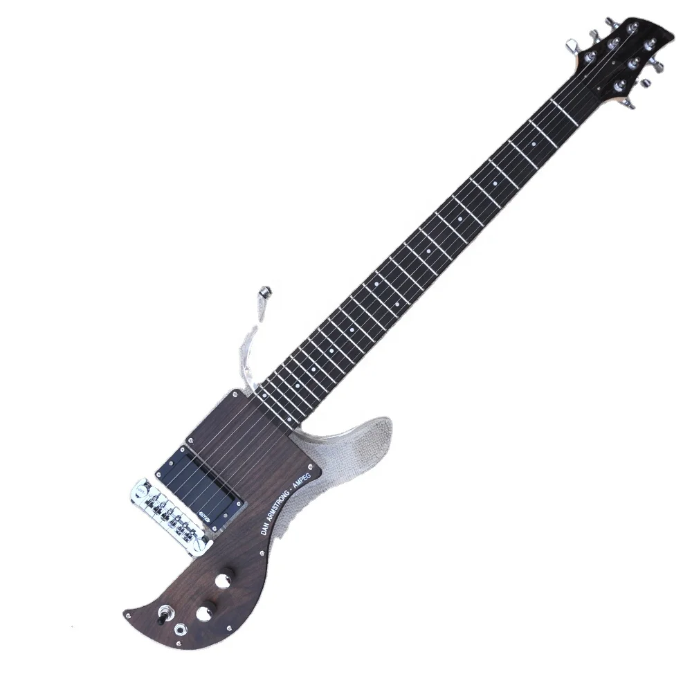 

STLF Flyoung High Quality Acrylic Electric Guitar Maple Neck Chrome Hardwares Wood Pickguard